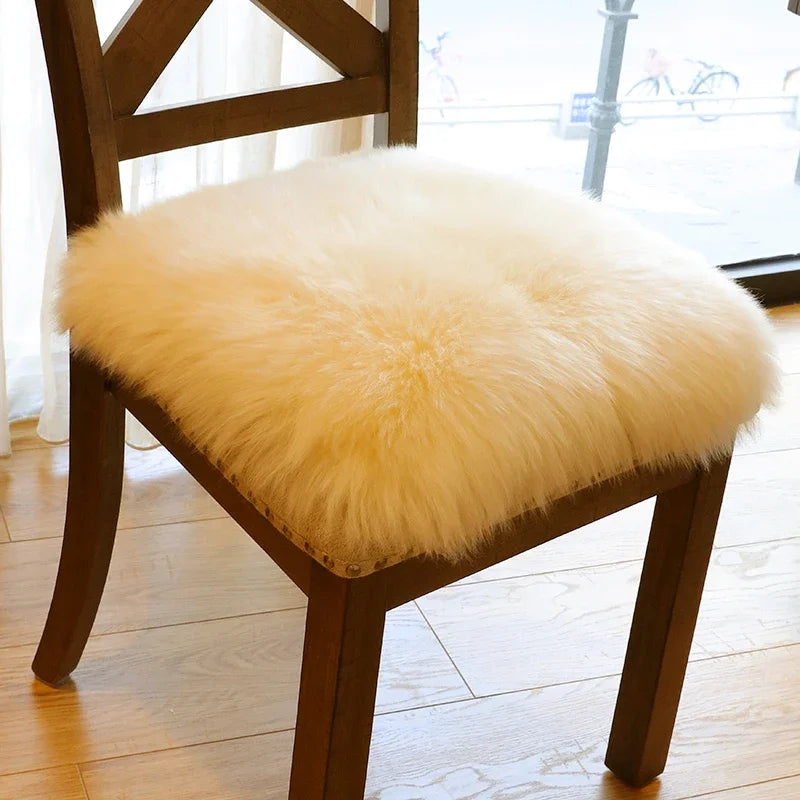 Australian Whole Sheepskin Pad Home Wool Sofa Cushion Office Chair Comfort Mat Bedroom Soft Bay Window Pad Thick Floor lz66